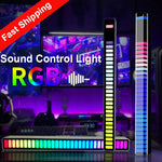 RGB Music Sound Control LED Lights App Control Pickup Light Rhythm Ambient Light for Car Tv Game Computer Desktop Decora Lights