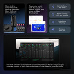 Wave:3 - Premium Studio Quality USB Condenser Microphone for Streaming, Podcast, Gaming and Home Office, Free Mixer Software, Sound Effect Plugins, Anti-Distortion, Plug ’N Play, for Mac, PC