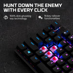 Alloy Origins Core - Tenkeyless Mechanical Gaming Keyboard, Software Controlled Light & Macro Customization, Compact Form Factor, RGB LED Backlit, Linear Red Switch,Black