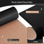Leather & Cork Desk Pad - 24
