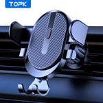 TOPK Car Phone Holder Mount 2023 Upgrade Auto Locking Phone Holder with Hook Clip for Car Air Vent for Iphone Samsung