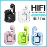 NEW HK3 Wireless BT5.3 Headset T2 TWS Headphones ENC Headphones LED Power Digital Display Stereo Sound Earphones for Sports