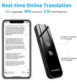 G6 Smart Multi Language Voice Translator, Black