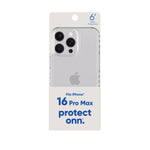 . Protective Gel Phone Case for Iphone 16 Pro Max - Clear