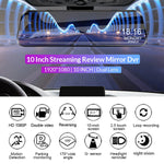 Mirror Camera for Car Touch Screen Video Recorder Rearview Mirror Dash Cam Front and Rear Camera Mirror DVR Black Box