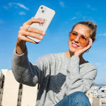 Cell Phone Ring Holder, Finger Ring Stand, 360 Degree Rotation Finger Ring Kickstand, Metal Grip Holder for Most Smart Phones, Iphone, Samsung, LG, Sony (Pink)