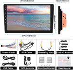 8 Core 4G+64G Carplay Car Stereo 10.1 Inch Double Din Android IPS Touch Screen Car Radio with Android Auto GPS Navigation/Wifi & 4G/Bluetooth 5.0/Fm/Am/Rds/Eq/Dsp/Mirror Link/Dual USB/SWC