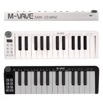 Smk-25Mini MIDI Keyboard Rechargeable 25-Key MIDI Control Keyboard Instrument Mini Portable USB Keyboard MIDI Controller