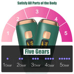 Laser Hair Removal for Women and Men with Cooling System,Upgraded to 990,000 Flashes Hair Removal Device on Facial Legs(Green)