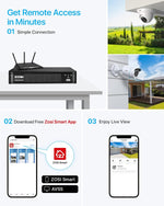 3K Lite Home Security Camera System with AI Human Vehicle Detection, H.265+ 8CH CCTV DVR and 8 X 1080P Wired Outdoor Indoor Bullet Dome Cameras, Remote Access, Alert Push (1TB Hard Drive)