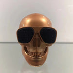 Skull Head Speaker Portable Mini Bluetooth-Compatible Wireless HD Stereo Speakers Skull Head Subwoofer Creative Home Ornament