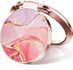 Cell Phone Ring Holder, Finger Ring Stand, 360 Degree Rotation Finger Ring Kickstand, Metal Grip Holder for Most Smart Phones, Iphone, Samsung, LG, Sony (Pink)