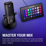 Wave:3 - Premium Studio Quality USB Condenser Microphone for Streaming, Podcast, Gaming and Home Office, Free Mixer Software, Sound Effect Plugins, Anti-Distortion, Plug ’N Play, for Mac, PC