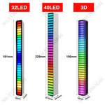 RGB Music Sound Control LED Lights App Control Pickup Light Rhythm Ambient Light for Car Tv Game Computer Desktop Decora Lights