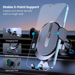 TOPK Car Phone Holder Mount 2023 Upgrade Auto Locking Phone Holder with Hook Clip for Car Air Vent for Iphone Samsung