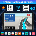 8 Core 4G+64G Carplay Car Stereo 10.1 Inch Double Din Android IPS Touch Screen Car Radio with Android Auto GPS Navigation/Wifi & 4G/Bluetooth 5.0/Fm/Am/Rds/Eq/Dsp/Mirror Link/Dual USB/SWC