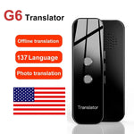 G6 Smart Multi Language Voice Translator, Black