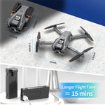 RC Drone with HD Camera, Foldable Quadcopter, Dual Batteries, 30-Min Flight, Altitude Hold, Gesture Control