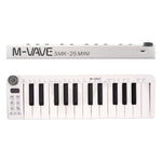 Smk-25Mini MIDI Keyboard Rechargeable 25-Key MIDI Control Keyboard Instrument Mini Portable USB Keyboard MIDI Controller