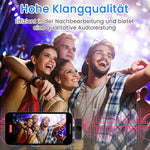 Wireless Lavalier Microphone for Iphone - Lapel Microphone Wireless Microphone with Clip Mini Lapel Mic for External Recording Video Recording