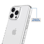 . Protective Gel Phone Case for Iphone 16 Pro Max - Clear
