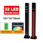 RGB Music Sound Control LED Lights App Control Pickup Light Rhythm Ambient Light for Car Tv Game Computer Desktop Decora Lights