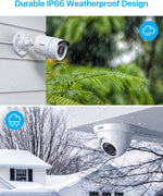 3K Lite Home Security Camera System with AI Human Vehicle Detection, H.265+ 8CH CCTV DVR and 8 X 1080P Wired Outdoor Indoor Bullet Dome Cameras, Remote Access, Alert Push (1TB Hard Drive)