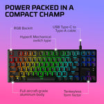 Alloy Origins Core - Tenkeyless Mechanical Gaming Keyboard, Software Controlled Light & Macro Customization, Compact Form Factor, RGB LED Backlit, Linear Red Switch,Black