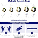 Smart Ring Health Tracker, Sleep Tracker Ring with Heart Rate, Waterproof Fitness Ring for Activity Monitoring/Steps/Distance/Calories,Air Gestures,Up to 7-Day Battery,For Ios Android (Light Gold,#12)