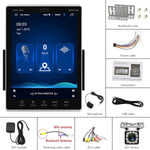 Android Car Stereo 9.5'' HD Vertical Touch Screen AI Intelligent Voice Control Double Din Car Radio with GPS Navigation Bluetooth Three USB FM/RDS Mirror Link Backup Camera External Microphone