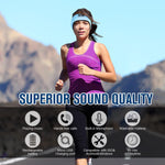 Bluetooth Headband Sports Sleep Headphones, Wireless Music Sleeping Headphones Sleep Eye Mask Earbuds IPX6 Waterproof for Side Sleepers Workout Running Insomnia Yoga Office