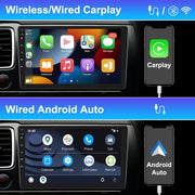 8 Core 4G+64G Carplay Car Stereo 10.1 Inch Double Din Android IPS Touch Screen Car Radio with Android Auto GPS Navigation/Wifi & 4G/Bluetooth 5.0/Fm/Am/Rds/Eq/Dsp/Mirror Link/Dual USB/SWC