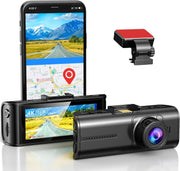 4K Dash Cam, 3840X2160P Ultra HD Car Dash Camera W/ Wifi, GPS, 8MP Sensor, 3.16