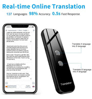 G6 Smart Multi Language Voice Translator, Black