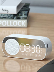 Wireless Bluetooth Speaker, Multi-Functional Loud Subwoofer Clock, Mini AI Smart Alarm Clock Speaker