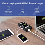 Bolt Wireless Laptop Power Bank - 44400 Mwh Portable Phone Laptop Charger Car Jump Starter with AC Outlet and Car Charger, Blue Graphite