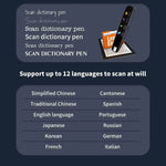 Translator Pen ,Portable Text to Speech Reading Pen 112 Language Translator Device with 3.0 Inch Electronic Smart Touch Screen Wireless Translation Pen for Students Adults Traveler Business