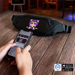 Led Fanny Packs with Bluetooth and Programmable, Crossbody Running Waist Bag DIY Backpack, LED Display Pixel Screen, for Men Women Daypack Daily Sports Mountaineering Travel