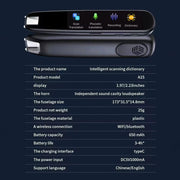 Translator Pen ,Portable Text to Speech Reading Pen 112 Language Translator Device with 3.0 Inch Electronic Smart Touch Screen Wireless Translation Pen for Students Adults Traveler Business