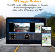 4K Dash Cam, 3840X2160P Ultra HD Car Dash Camera W/ Wifi, GPS, 8MP Sensor, 3.16