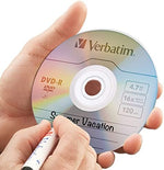 DVD-R Blank Discs AZO Dye 4.7GB 16X Recordable Disc - 50 Pack Spindle,Silver
