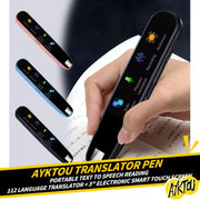 Translator Pen ,Portable Text to Speech Reading Pen 112 Language Translator Device with 3.0 Inch Electronic Smart Touch Screen Wireless Translation Pen for Students Adults Traveler Business