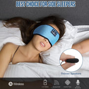 Bluetooth Headband Sports Sleep Headphones, Wireless Music Sleeping Headphones Sleep Eye Mask Earbuds IPX6 Waterproof for Side Sleepers Workout Running Insomnia Yoga Office