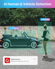 3K Lite Home Security Camera System with AI Human Vehicle Detection, H.265+ 8CH CCTV DVR and 8 X 1080P Wired Outdoor Indoor Bullet Dome Cameras, Remote Access, Alert Push (1TB Hard Drive)