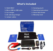 Bolt Wireless Laptop Power Bank - 44400 Mwh Portable Phone Laptop Charger Car Jump Starter with AC Outlet and Car Charger, Blue Graphite