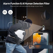 Indoor Pan/Tilt Smart Security Camera, 2K HD Dog-Camera, Super IR Night Vision, Motion Detection for Baby and Pet Monitor, Cloud & SD Card Storage, Supported 5G & 2.4Ghz