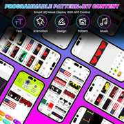 Led Fanny Packs with Bluetooth and Programmable, Crossbody Running Waist Bag DIY Backpack, LED Display Pixel Screen, for Men Women Daypack Daily Sports Mountaineering Travel