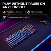 Alloy Origins Core - Tenkeyless Mechanical Gaming Keyboard, Software Controlled Light & Macro Customization, Compact Form Factor, RGB LED Backlit, Linear  Red Switch,Black