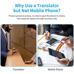 G6 Smart Multi Language Voice Translator, Black