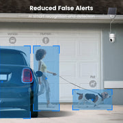 3K/5MP Security Cameras Wireless Outdoor,Solar Powered 400-Lumen Spotlight Camera,360°Pan/Tilt Surveillance,Night Vision,2.4G Wifi Camera,Auto Tracking,Ai Human/Vehicle/Pet Detection-2 Pack